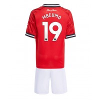 Stroje piłkarskie Manchester United Bryan Mbeumo #19 Koszulka Podstawowej dla dzieci 2025-26 Krótki Rękaw (+ szorty)